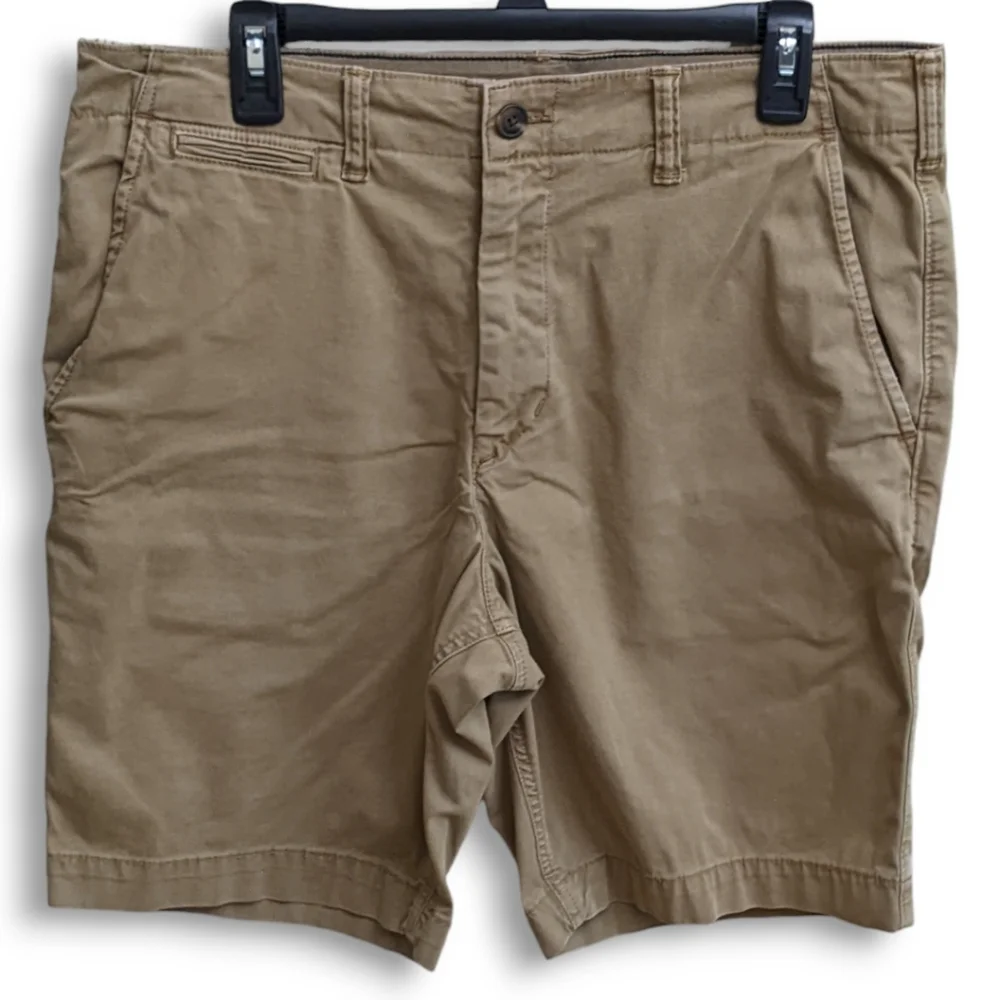 American Eagle Men's Flex 9" Lived-In Khaki Short - Picture 4 of 14